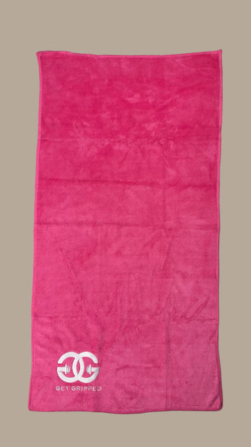 Hot Pink Gym Towel - Get Gripped