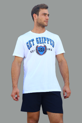 White Gym Tee - Get Gripped