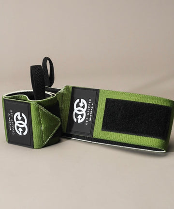 Premium Wrist Wraps - Olive Green - Get Gripped