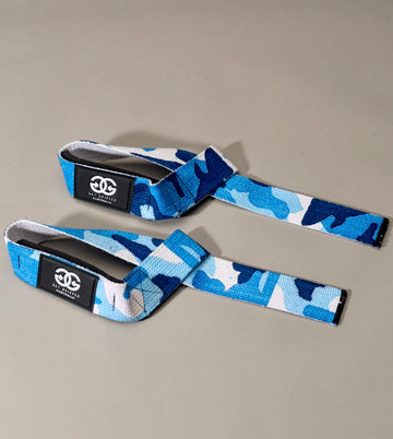 Premium Lifting Straps - Blue Camo - Get Gripped