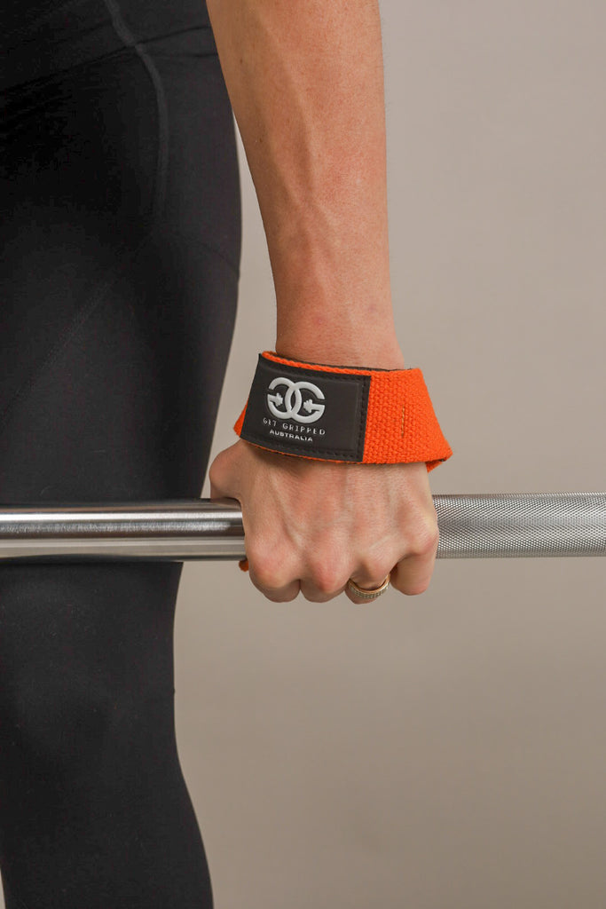 Premium Lifting Straps - Orange - Get Gripped