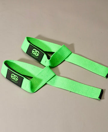 Premium Lifting Straps - Lime Green - Get Gripped