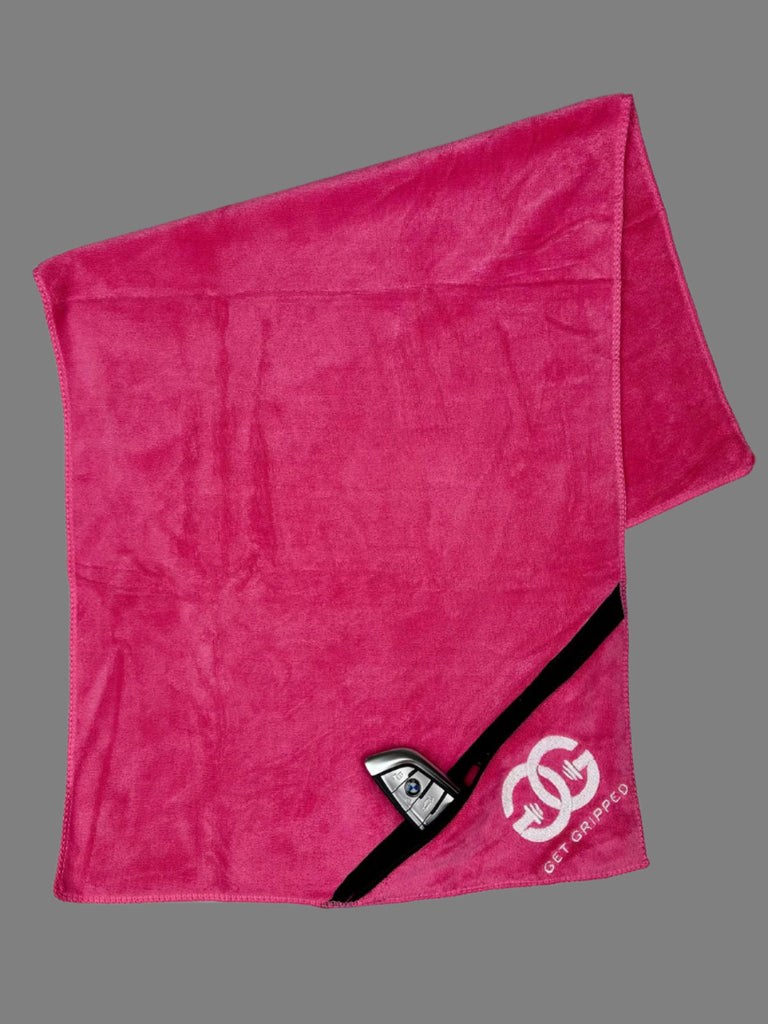Pink Get Gripped Gym towel