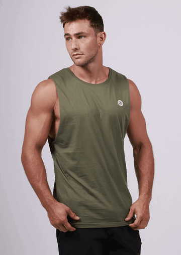 Men's Gym Tank - Khaki - Get Gripped