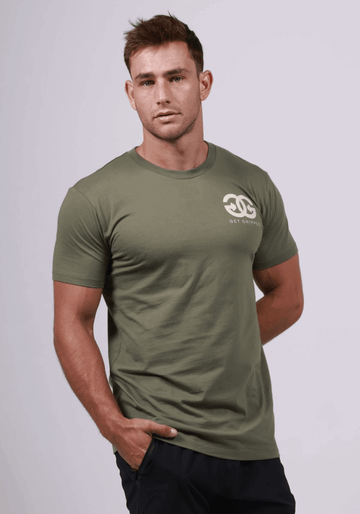 Men's Slim Fit Khaki Tee - Get Gripped