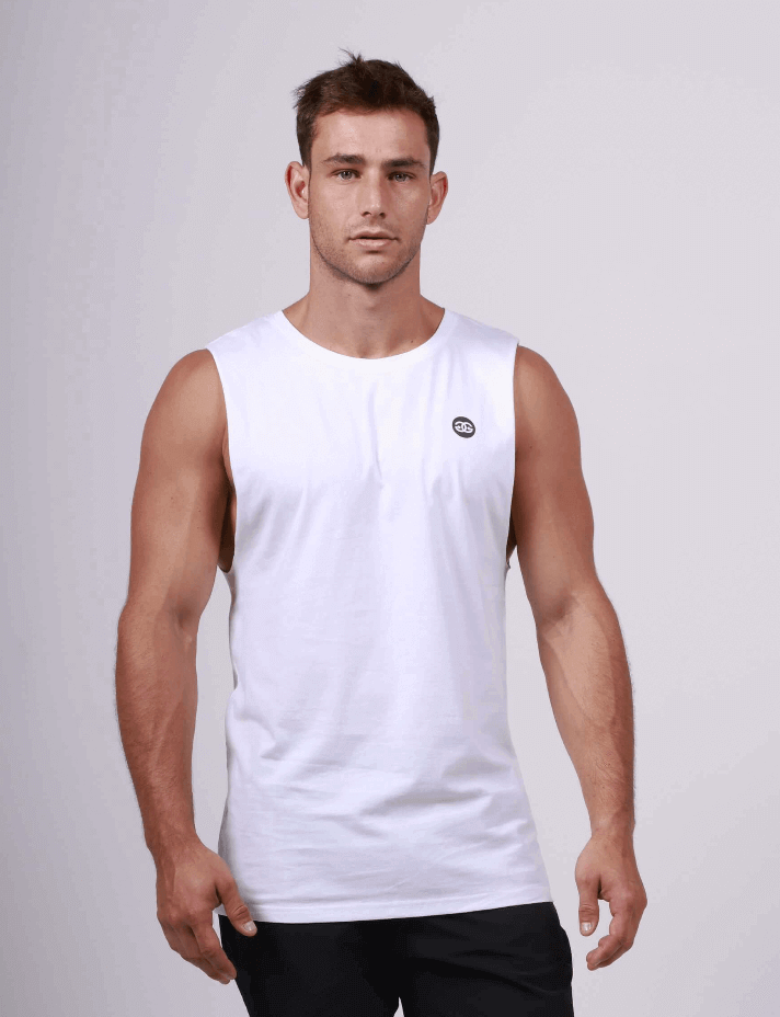 White sale gym tank