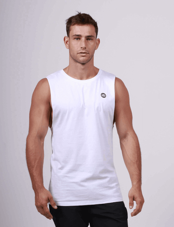 Men's White Gym Tank - Get Gripped