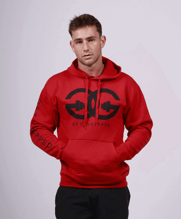 Men's Hoodie - Red - Get Gripped