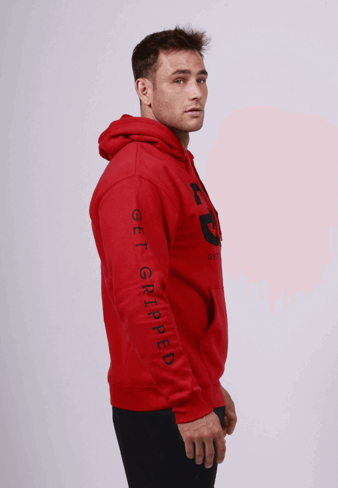 Men's Hoodie - Red - Get Gripped