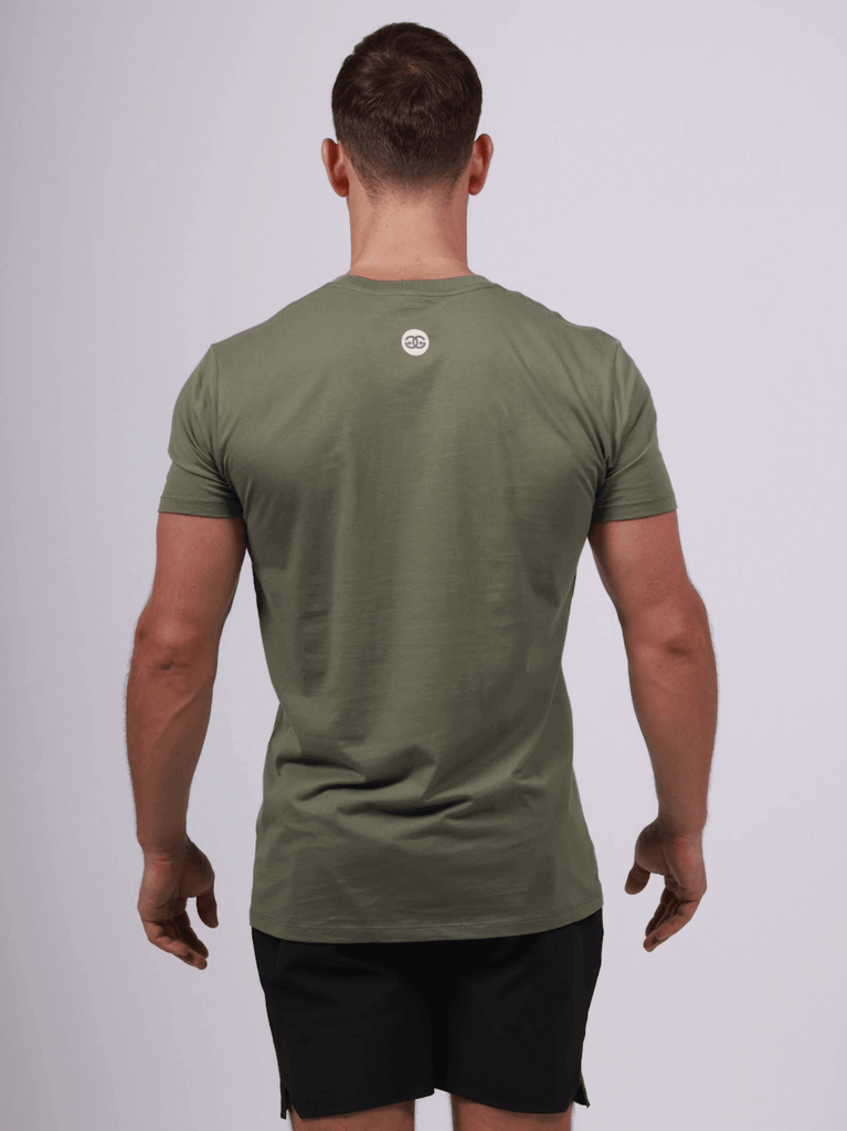 Men's Slim Fit Khaki Tee - Get Gripped