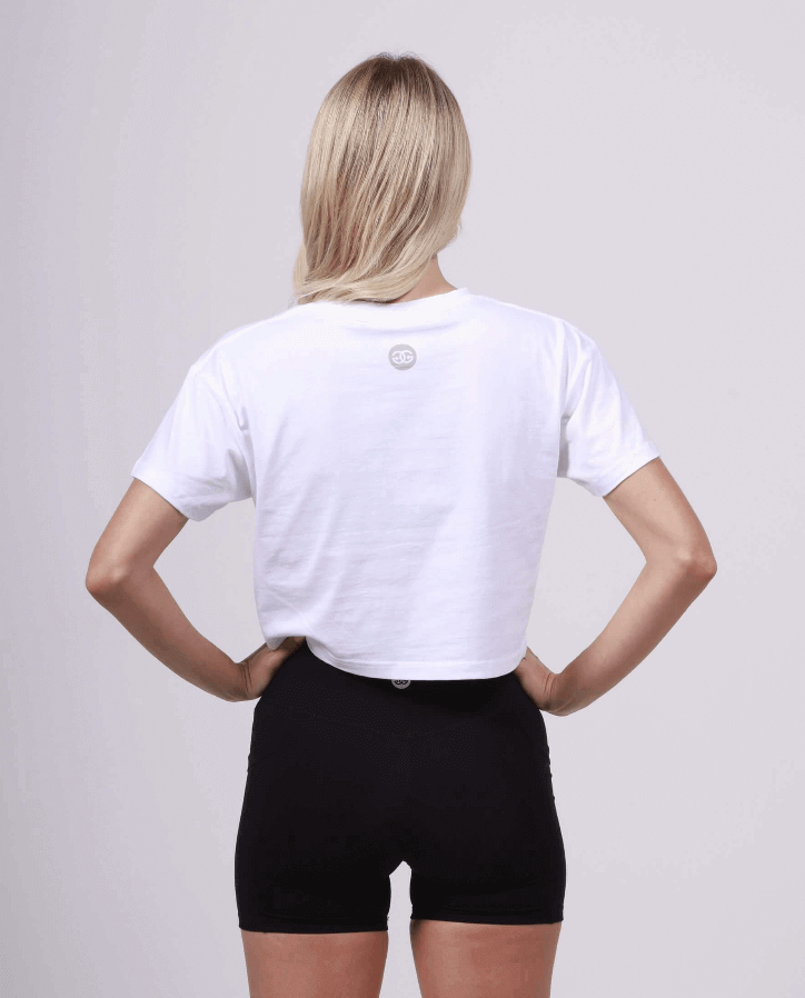 Women's Crop Tee - White - Get Gripped