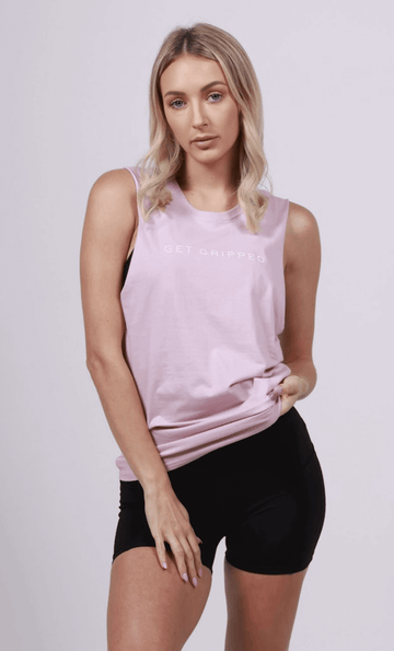 Women's Fitted Gym Tank - Pink - Get Gripped