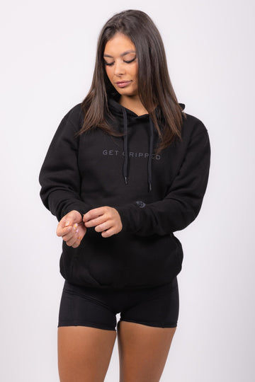 Women's Pullover Hoodie - Black - Get Gripped