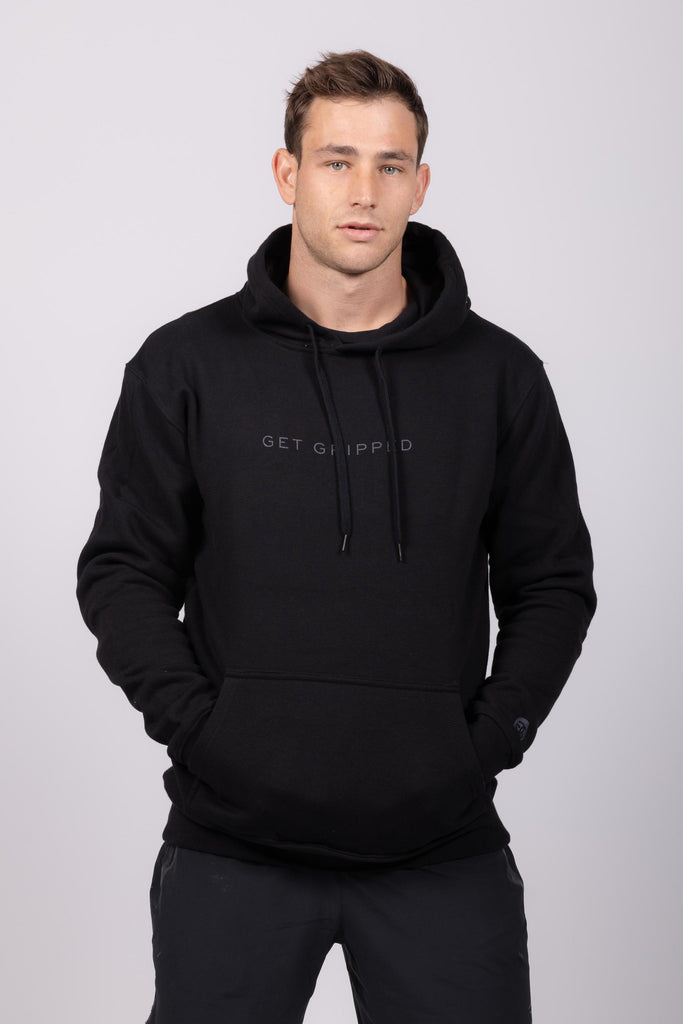 Men's Pullover Hoodie - Black - Get Gripped