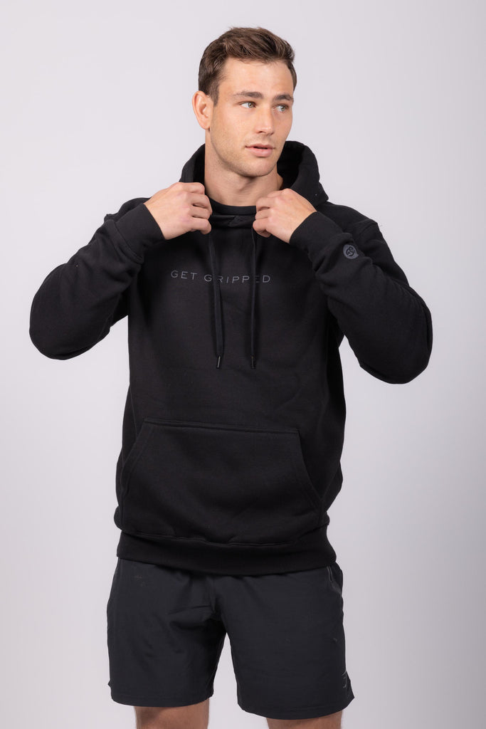 Men's Pullover Hoodie - Black - Get Gripped